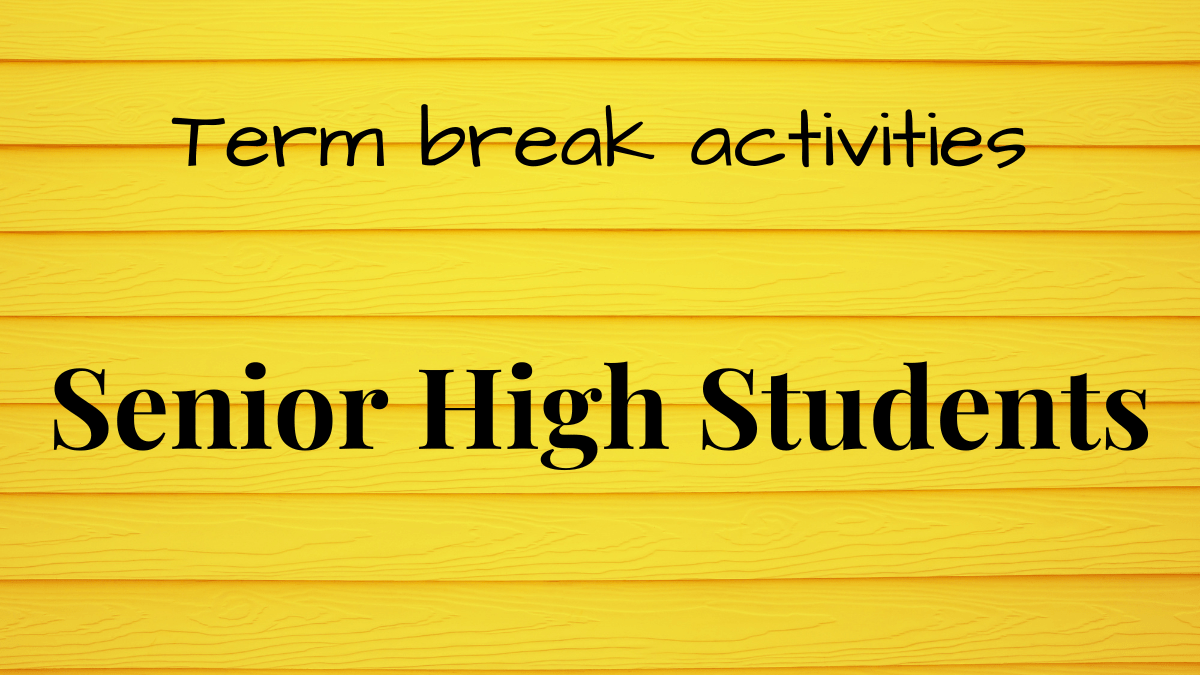 Term break writing activities for senior high&nbsp;students